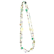 Multistone Multishaped Long Necklace Love Rocks Necklace